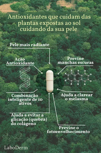 Kit 02 potes do Suplemento para Melasma - 60 cáps (Antiox Solar) - Laboderm Skincare